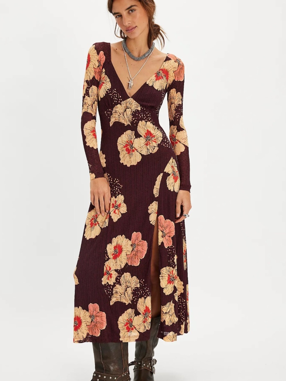 NWT FREE PEOPLE CALLA MIDI DRESS